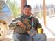 Wixárika land defender and attorney Santos de la Cruz Carrillo in 2010, at the beginning of the fight to defend the sacred desert of the Wirikuta from Canadian mining. (Tracy L. Barnett)