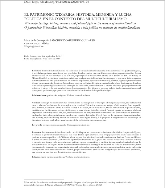 El Patrimonio Wixárika