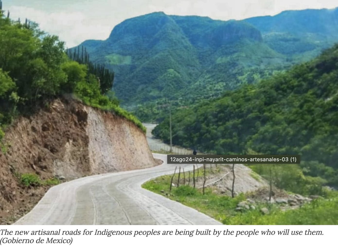 Artisanal roads in Jalisco