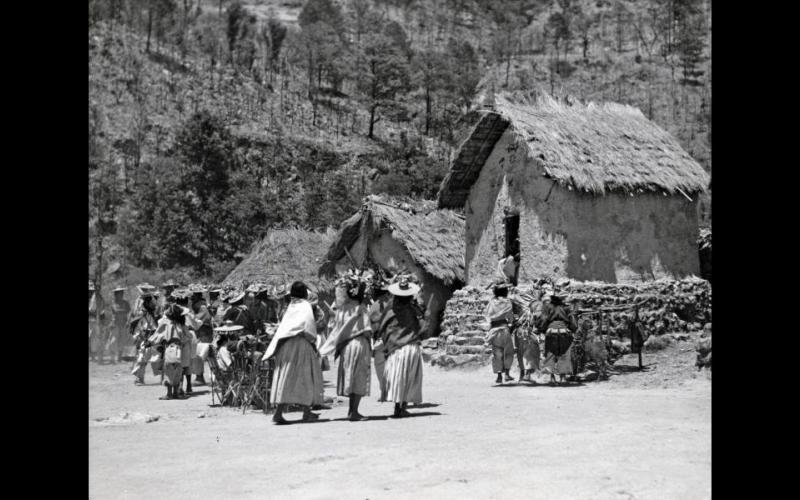 Hikuri Neixa (Peyote Fiesta) at Las Latas. Photo #N30396: Edwin Forgan Myers 1938 ~ Courtesy of the Peabody Museum, Harvard University, Cambridge, MA.