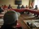 Frank Dayish (wearing black cowboy hat), who grew up on the Navajo reservation, leads one of the Peyote Way of Life Coalition’s meetings in Window Rock, Arizona. Photograph ©Sharon Chischilly/The Guardian